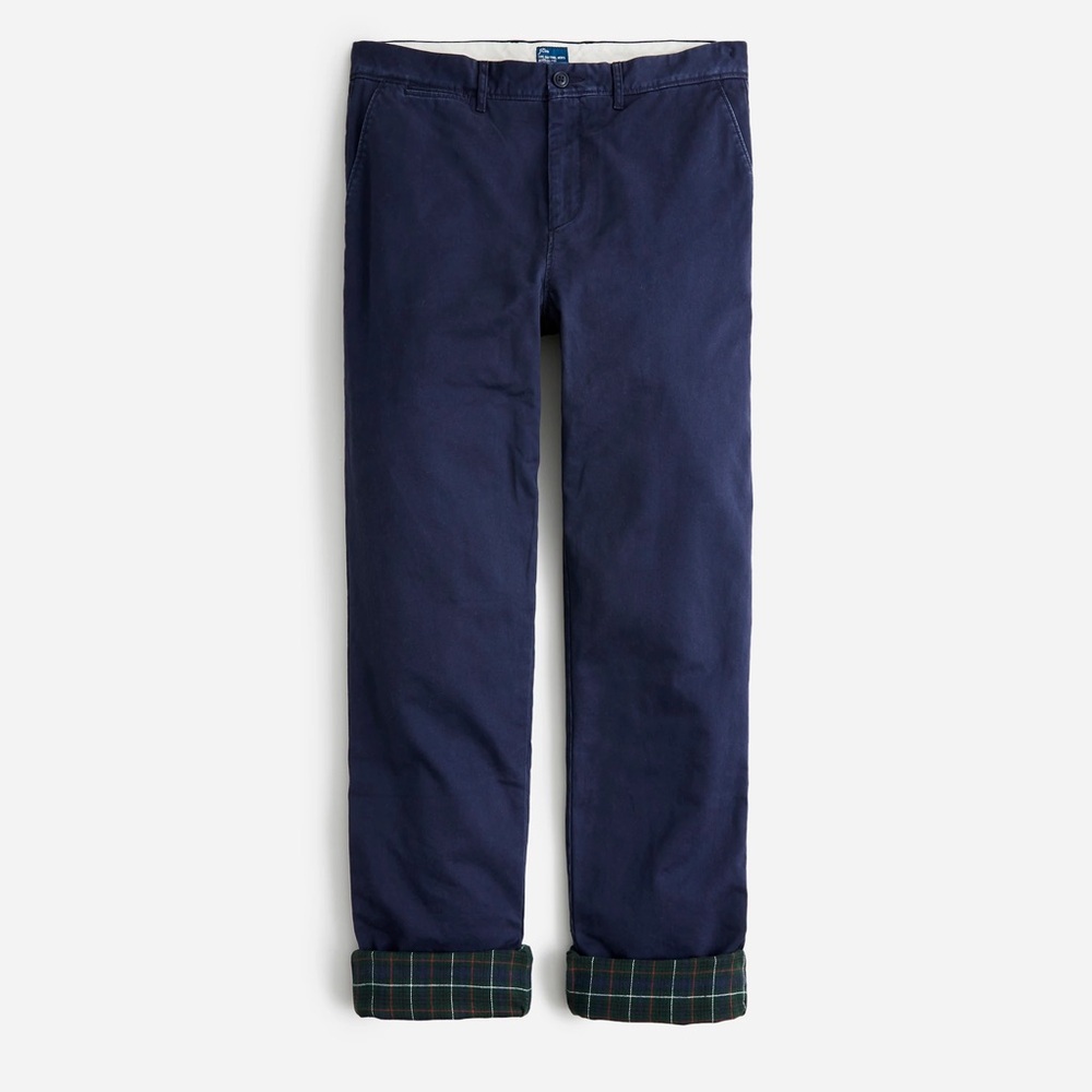J. Crew Flex Straight Leg Fleece Lined Pants SZ 34